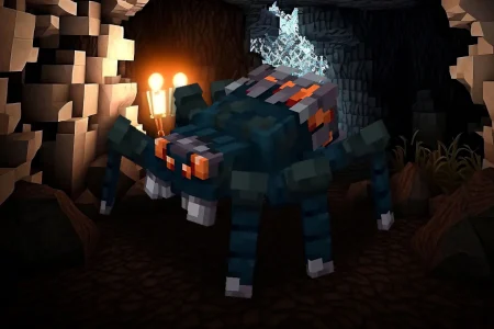 NFT Worlds Spider in a cave